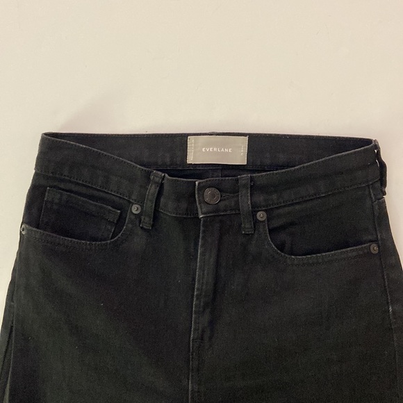 Everlane High Rise Skinny Black Jeans Ankle Length 26 - Picture 3 of 6